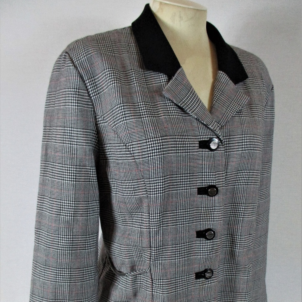 PERCEPTIONS womens 12 VELVET collar jacket (B3)E1